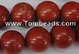 CRO483 15.5 inches 18mm round red jasper beads wholesale