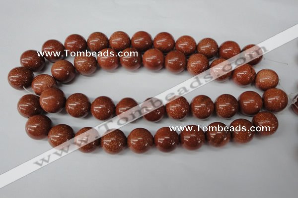 CRO486 15.5 inches 18mm round goldstone beads wholesale