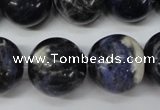 CRO488 15.5 inches 18mm round sodalite gemstone beads wholesale