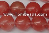 CRO499 15.5 inches 18mm round cherry quartz beads wholesale