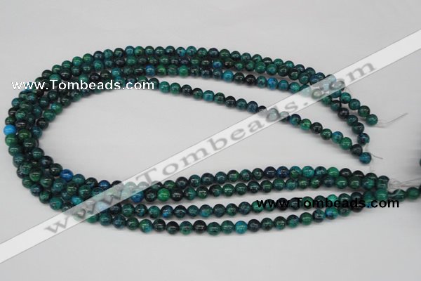 CRO50 15.5 inches 6mm round dyed chrysocolla beads wholesale