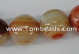 CRO533 15.5 inches 20mm round agate gemstone beads wholesale