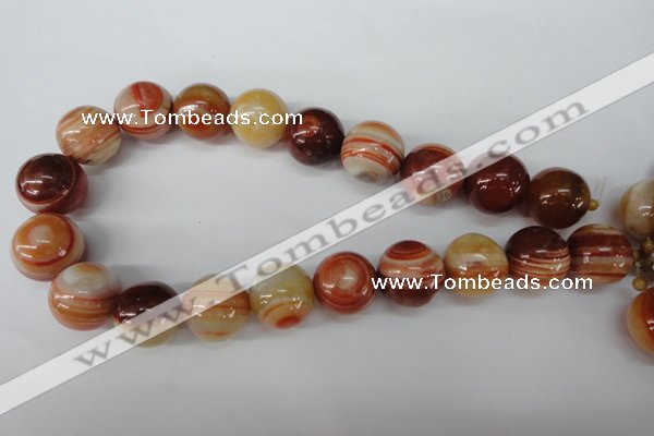 CRO533 15.5 inches 20mm round agate gemstone beads wholesale