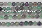 CRO54 15.5 inches 6mm round fluorite gemstone beads wholesale