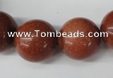 CRO543 15.5 inches 20mm round goldstone beads wholesale