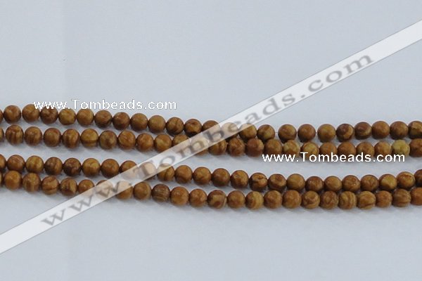 CRO552 15.5 inches 6mm round grain stone beads wholesale