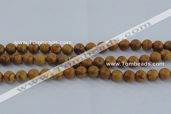 CRO554 15.5 inches 10mm round grain stone beads wholesale