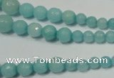 CRO718 15.5 inches 6mm – 14mm faceted round candy jade beads