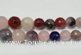 CRO728 15.5 inches 6mm – 14mm faceted round mixed gemstone beads