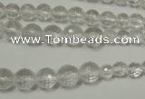 CRO741 15.5 inches 6mm – 14mm faceted round white crystal beads