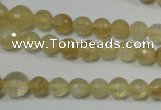 CRO747 15.5 inches 6mm – 14mm faceted round watermelon yellow beads