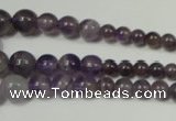 CRO755 15.5 inches 6mm – 14mm round amethyst beads wholesale