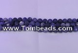 CRO800 15.5 inches 4mm round matte sodalite gemstone beads