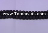 CRO840 15.5 inches 4mm round matte smoky quartz beads