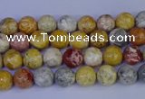 CRO860 15.5 inches 4mm round sky eye stone beads wholesale