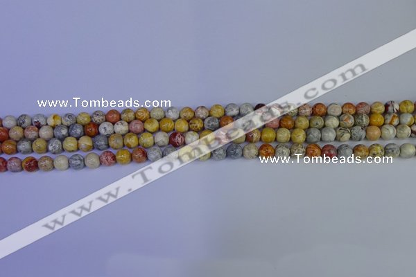 CRO860 15.5 inches 4mm round sky eye stone beads wholesale