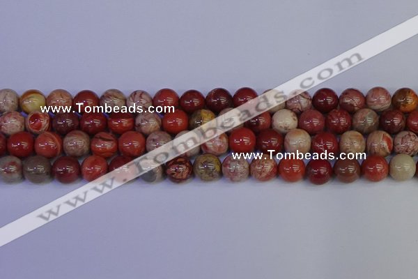 CRO874 15.5 inches 12mm round red porcelain beads wholesale