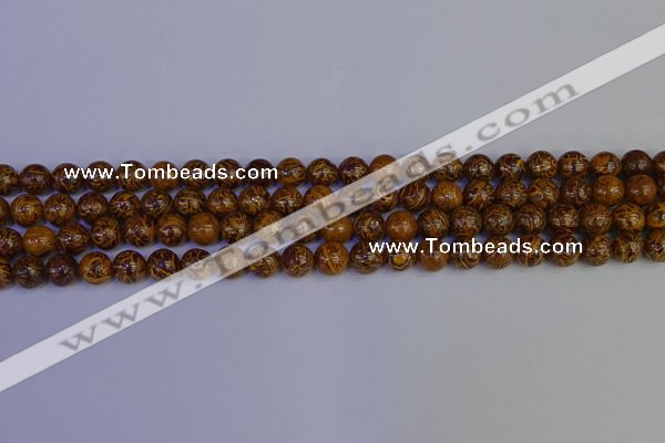 CRO881 15.5 inches 6mm round elephant blood stone beads