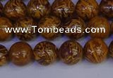 CRO882 15.5 inches 8mm round elephant blood stone beads