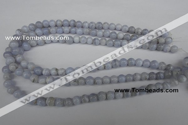 CRO89 15.5 inches 8mm round blue lace agate beads wholesale