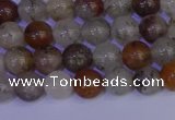 CRO891 15.5 inches 6mm round mixed lodalite quartz beads wholesale