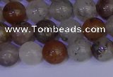 CRO892 15.5 inches 8mm round mixed lodalite quartz beads wholesale