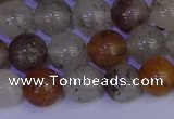 CRO893 15.5 inches 10mm round mixed lodalite quartz beads wholesale