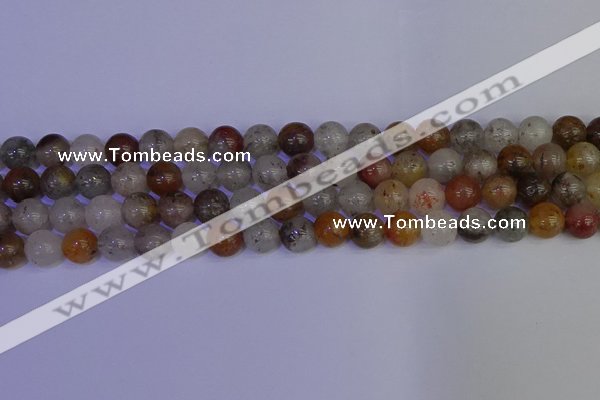 CRO893 15.5 inches 10mm round mixed lodalite quartz beads wholesale