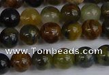 CRO902 15.5 inches 8mm round golden pietersite beads wholesale