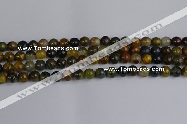 CRO903 15.5 inches 10mm round golden pietersite beads wholesale