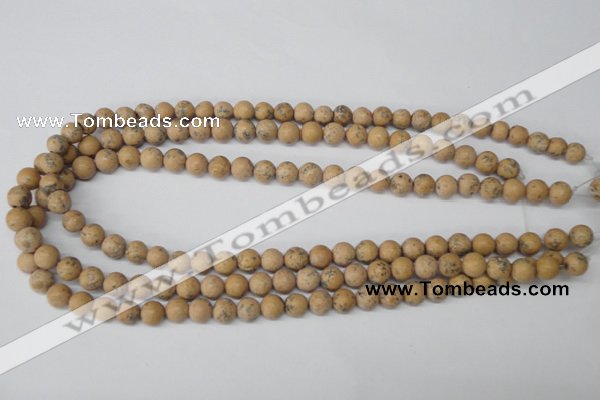 CRO91 15.5 inches 8mm round Chinese wood jasper beads wholesale