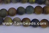 CRO911 15.5 inches 6mm round matte golden pietersite beads