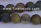 CRO913 15.5 inches 10mm round matte golden pietersite beads