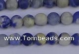 CRO951 15.5 inches 6mm round matte sodalite beads wholesale