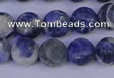 CRO953 15.5 inches 10mm round matte sodalite beads wholesale