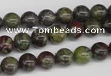 CRO97 15.5 inches 8mm round dragon blood jasper beads wholesale