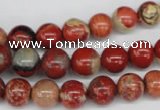 CRO99 15.5 inches 8mm round red jasper beads wholesale