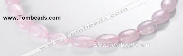 CRQ02 A grade 13*18mm oval natural rose quartz beads Wholesale