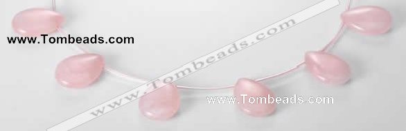 CRQ04 18*25mm flat teardrop A grade natural rose quartz beads