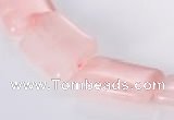 CRQ09 A grade 18*25mm rectangle natural rose quartz beads