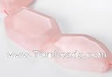 CRQ11 Freeform A grade natural rose quartz beads Wholesale