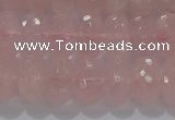 CRQ118 15.5 inches 7*12mm faceted rondelle rose quartz beads