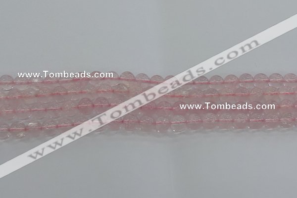 CRQ122 15.5 inches 8mm round natural rose quartz beads wholesale