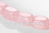 CRQ13 10*14mm cuboid A grade natural rose quartz beads Wholesale