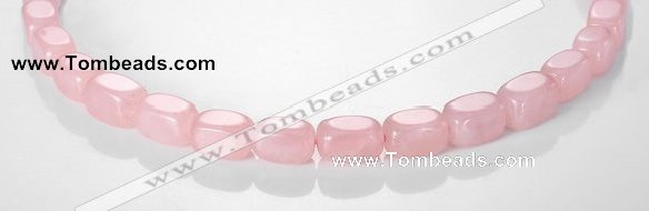 CRQ13 10*14mm cuboid A grade natural rose quartz beads Wholesale