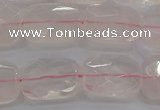 CRQ165 15.5 inches 12*16mm faceted rectangle natural rose quartz beads