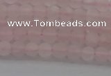 CRQ180 15.5 inches 4mm round matte rose quartz beads wholesale