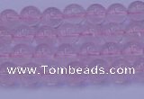 CRQ200 15.5 inches 4mm round Mozambique rose quartz beads