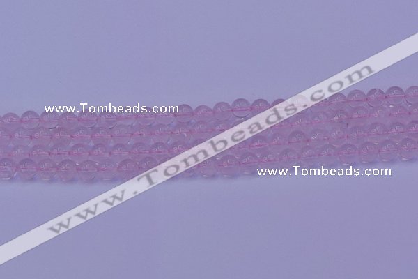 CRQ201 15.5 inches 6mm round Mozambique rose quartz beads