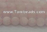 CRQ221 15.5 inches 6mm round matte rose quartz gemstone beads